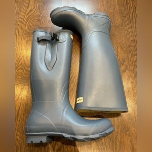 Womens Hunter Norris Field Adjustable boots , periwinkle blue Size 9